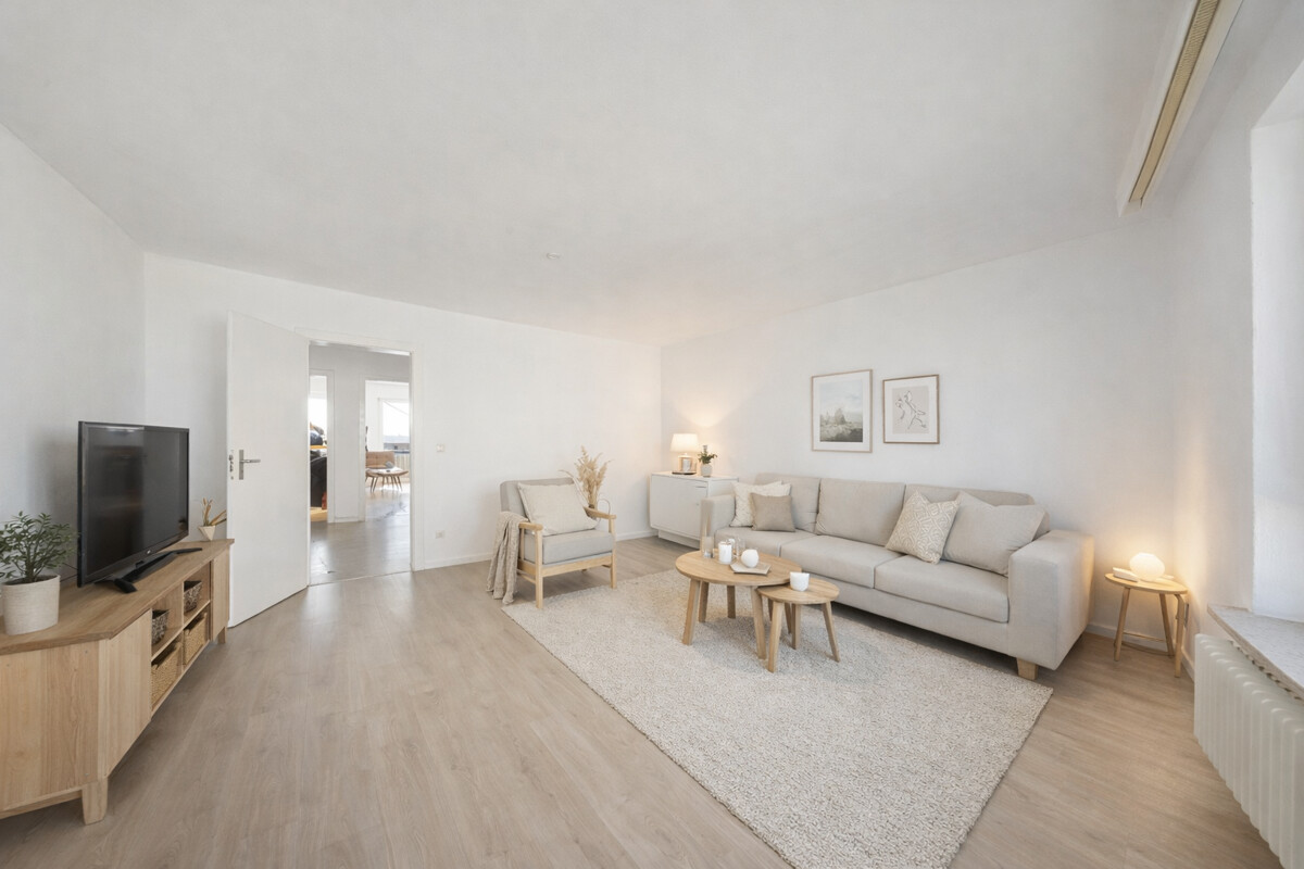 Wohnzimmer renoviert