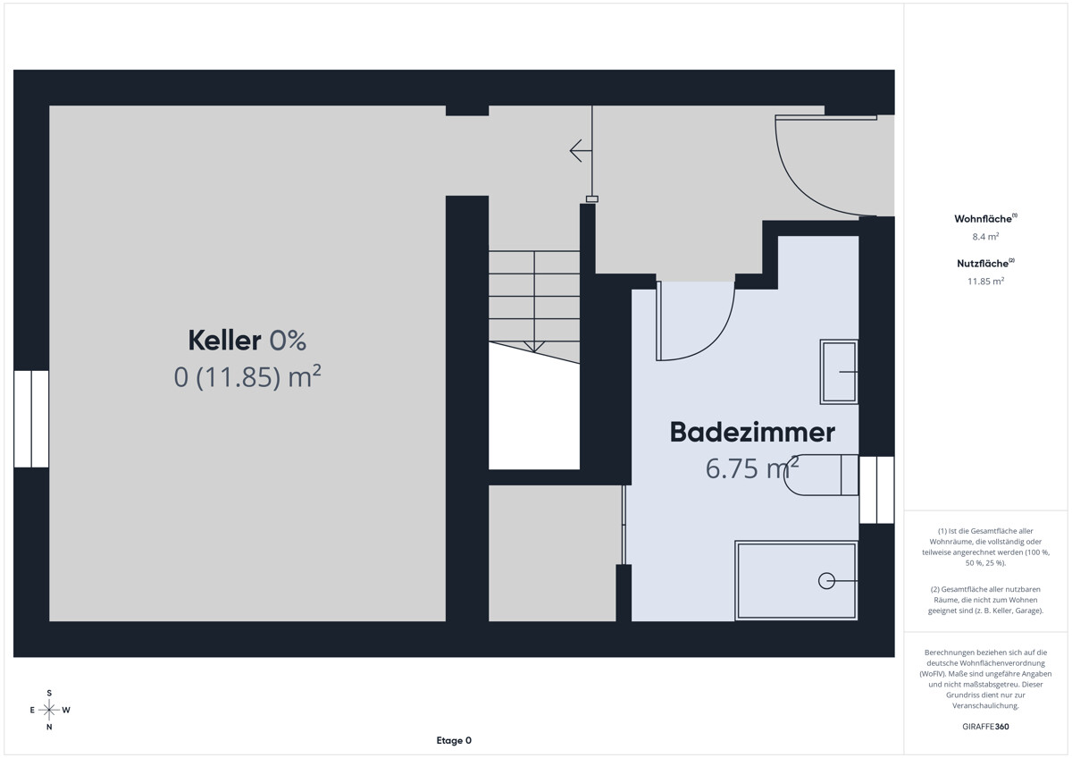 Grundriss Keller