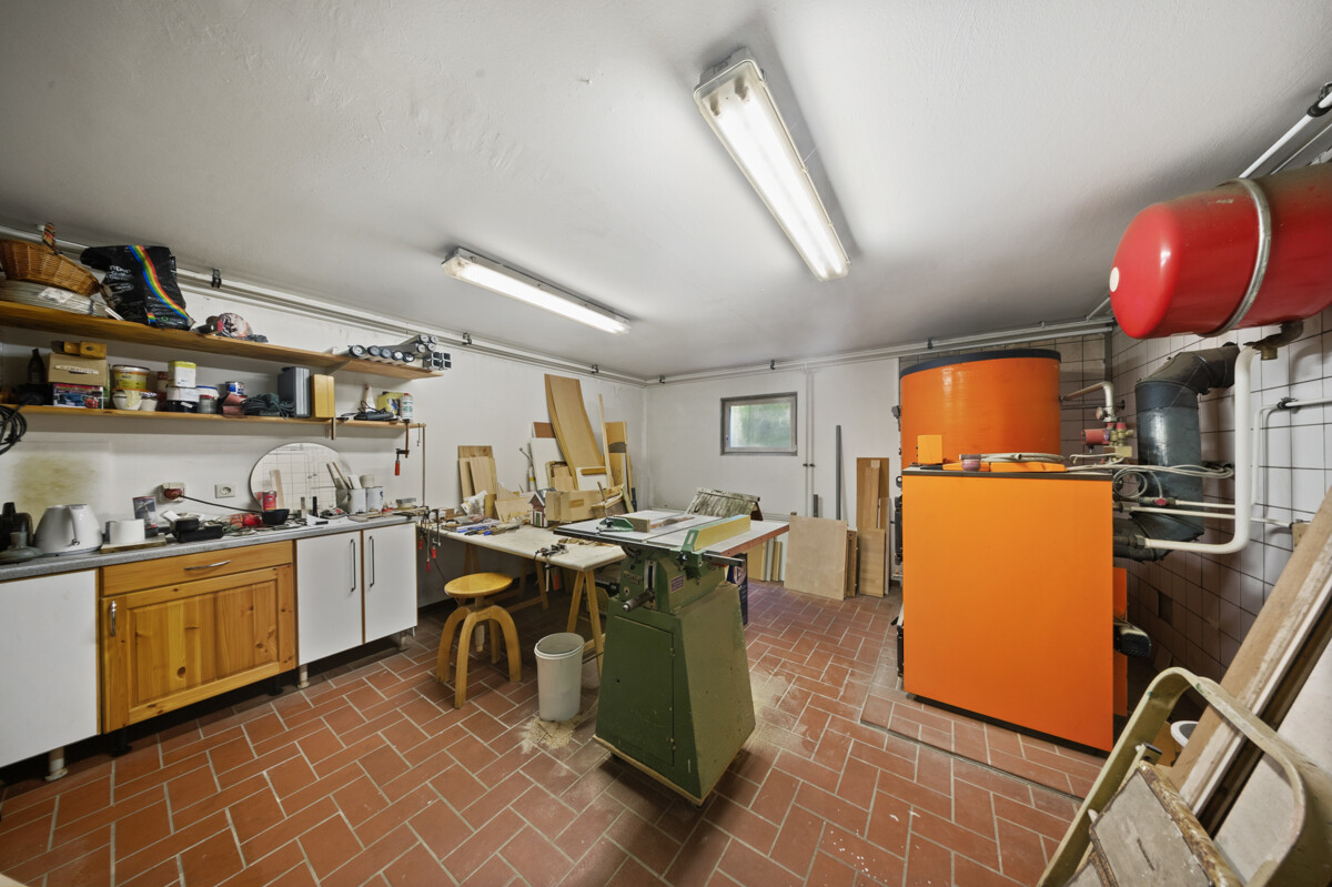 Heizungsraum Holz