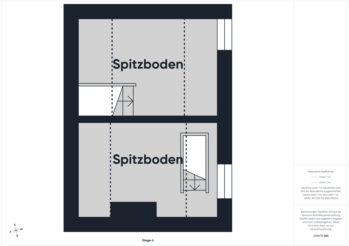 Grundriss Spitzboden