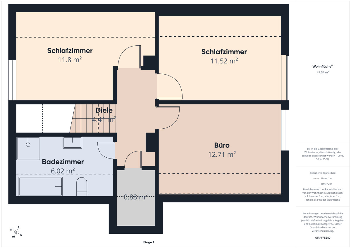 Grundriss Obergeschoss
