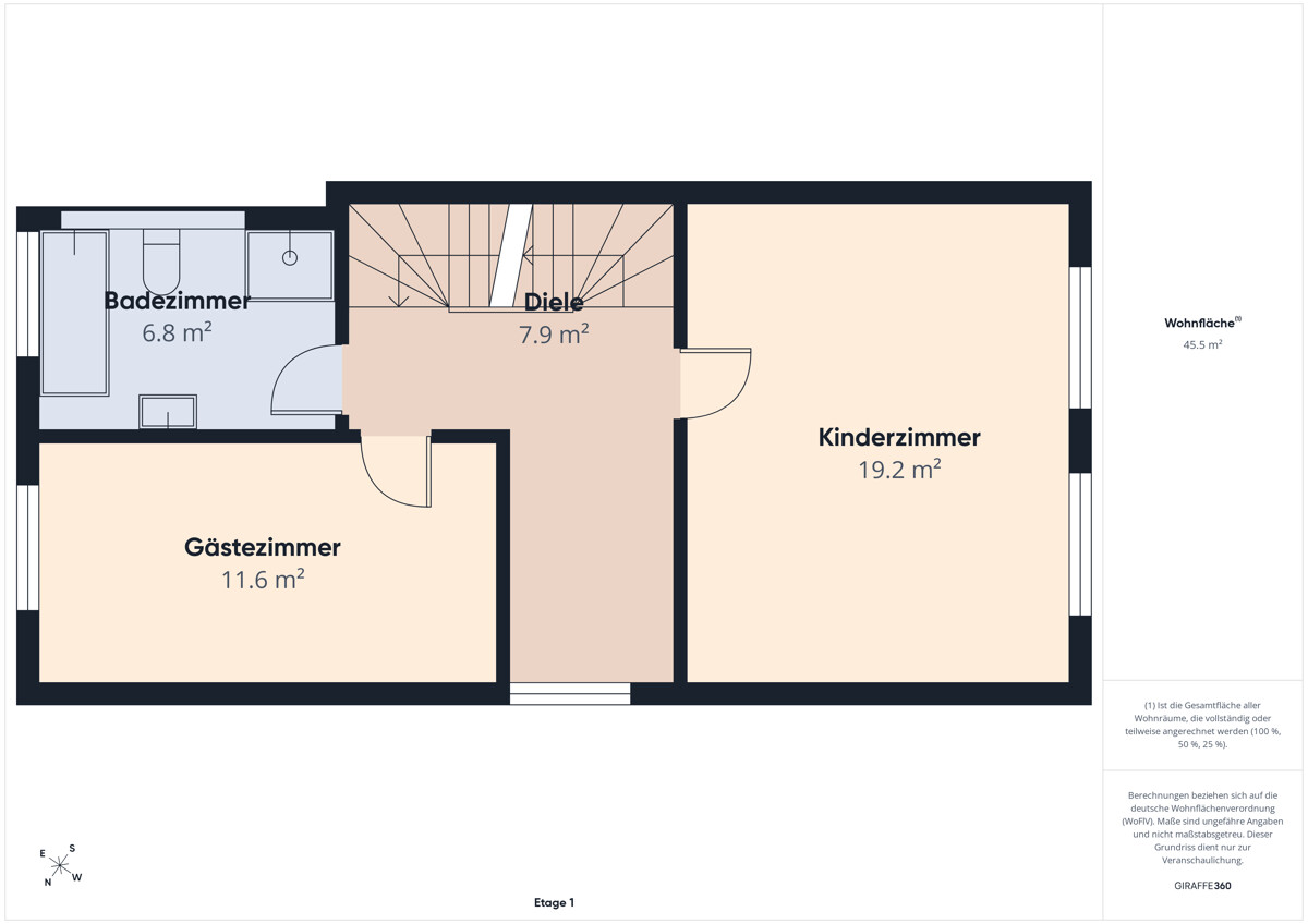 Grundriss Obergeschoss